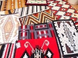 10 Vintage NAVAJO Handwoven Wool Rug Lot Beautiful Native American Indian Rugs
