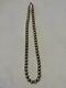 24.5 Vintage Native Navajo Sterling Silver Pearls Bead Necklace