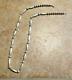 28 Older Vintage Navajo Sterling Alternating Design Bead Necklace On Rope