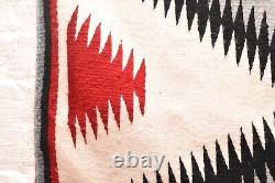 ATQ Navajo Rug Textile Native American Indian 36x22 Eye Dazzler Weaving Vintage