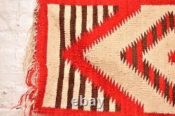 Antique Moki Navajo Rug Textile Native American Indian 38x17 Weaving Vintage