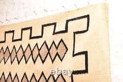 Antique Navajo Rug Native American Indian Textile Weaving 51x33 Transitional VTG