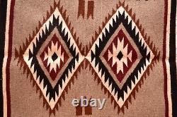 Antique Navajo Rug Textile Native American Indian Diamond 29x22 Weaving Vintage
