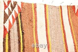 Antique Navajo Rug native American Indian Striped Saddle Blanket 31x30 Vintage