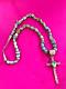 Elegant Vintage Navajo Indian Sterling Cross & Turquoise Necklace Sgnd Jd Great