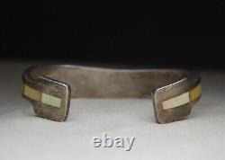 Marie Tsosie Vintage Native American Navajo Sterling Silver Cuff Bracelet