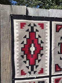 Navajo Rug Vintage Native American Indian Blanket Klagetoh Four In One Weaving