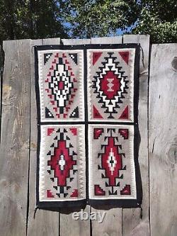 Navajo Rug Vintage Native American Indian Blanket Klagetoh Four In One Weaving