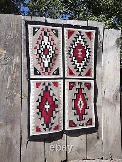 Navajo Rug Vintage Native American Indian Blanket Klagetoh Four In One Weaving