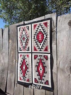 Navajo Rug Vintage Native American Indian Blanket Klagetoh Four In One Weaving