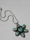 Showy Large Heavy Vintage Navajo Indian Sterling Silver + Turquoise Necklace