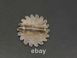 Steve Yellowhorse Vintage Navajo Indian Sterling Silver Pin Brooch