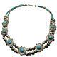 Stunning Vintage Navajo Turquoise And Sterling Silver 925 Necklace 20