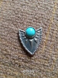 Vintage 1.5 Navajo Indian Silver & Turquoise Jewelry, Belt Accessory