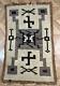 Vintage 1800s 1900s Whirling Logs Navajo Rug Native American Indian 61 X 39 B5