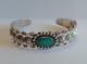 Vintage Fred Harvey Era Navajo Indian Sterling Silver Turquoise Cuff Bracelet