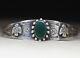 Vintage Harvey Era Navajo Native American Sterling Silver Turquoise Bracelet