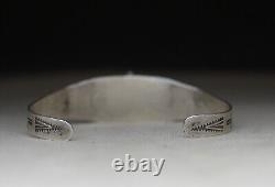 Vintage Harvey Era Navajo Native American Sterling Silver Turquoise Bracelet