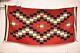 Vintage Large Navajo Rug Native American Indian Ganado Red Eye Dazzler 75x32 Vtg