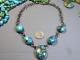 Vintage Navajo Natural Turquoise Sterling Silver 19.5 Necklace
