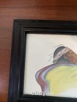 Vintage Native American, Navajo Indian, Drawing Painting Signed Martinez