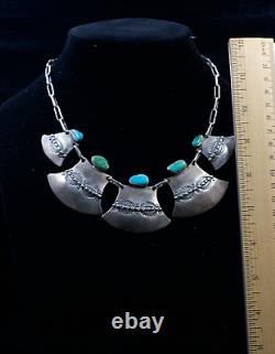 Vintage Native American Navajo Necklace- 5 Women. Unsigned