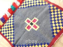 Vintage Navajo Indian Classic Sunday Saddle Blanket / Rug Mint Condition
