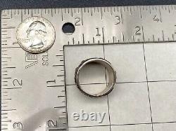 Vintage Navajo Indian Sand Cast Sterling Silver Ring Size 9.5