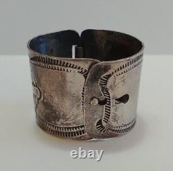 Vintage Navajo Indian Silver Ponytail Holder