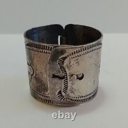 Vintage Navajo Indian Silver Ponytail Holder