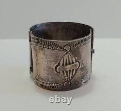 Vintage Navajo Indian Silver Ponytail Holder