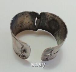 Vintage Navajo Indian Silver Ponytail Holder