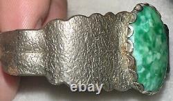 Vintage Navajo Indian Silver Turquoise Cuff Bracelet