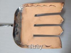 Vintage Navajo Indian Sterling Silver Hand Stamped Serving Fork