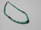 Vintage Navajo Indian Sterling Silver Turquoise Hand Rolled Heishi Necklace