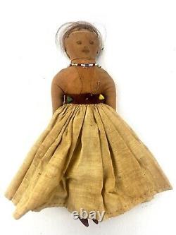 Vintage Navajo Native American Indian Doll Indian folk art, REAL HAIR