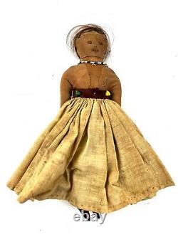 Vintage Navajo Native American Indian Doll Indian folk art, REAL HAIR