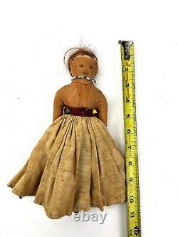 Vintage Navajo Native American Indian Doll Indian folk art, REAL HAIR