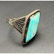 Vintage Navajo Native Indian Turquoise Hand Stamped Ring Size 7.75