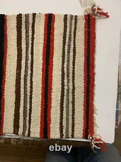 Vintage Navajo Rug from Russell Foutz Indian Room Arizona Weaved by Sarah Lee