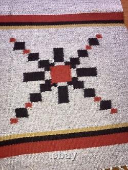 Vintage Southwestern Native American Indian Hand Woven Wool Table Runner
