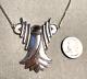 Vintage Sterling Necklace With Lg Pendant Beautiful Indian / Navajo 18.48 Gr