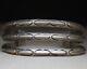 Bracelet En Argent Sterling Navajo Américain Natif Vintage De Grande Taille à Double Tige