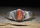 Bracelet Manchette En Argent Sterling Et Coquillage épineux Navajo Amérindien Ancien