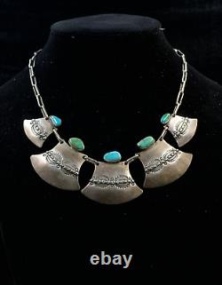 Collier vintage amérindien Navajo - 5 femmes. Non signé