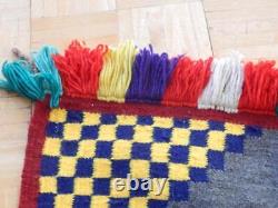 Couverture / tapis de selle classique vintage Navajo en parfait état le dimanche