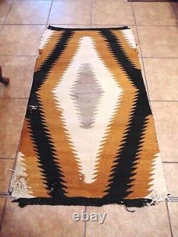 Lot de 10 tapis en laine tissés à la main NAVAJO vintage Magnifiques tapis amérindiens de la tribu Navajo