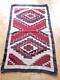 Magnifique Tapis Klagetoh Navajo Vintage / Antique Tout Rouge 38x62 1/2