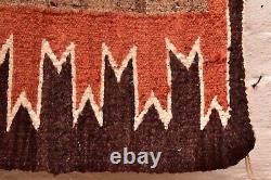 Tapis Navajo ancien Tissage amérindien américain Textile vintage 44x28