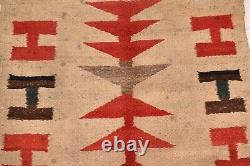 Tapis Navajo ancien Tissage amérindien américain vintage 23x24 Textile
